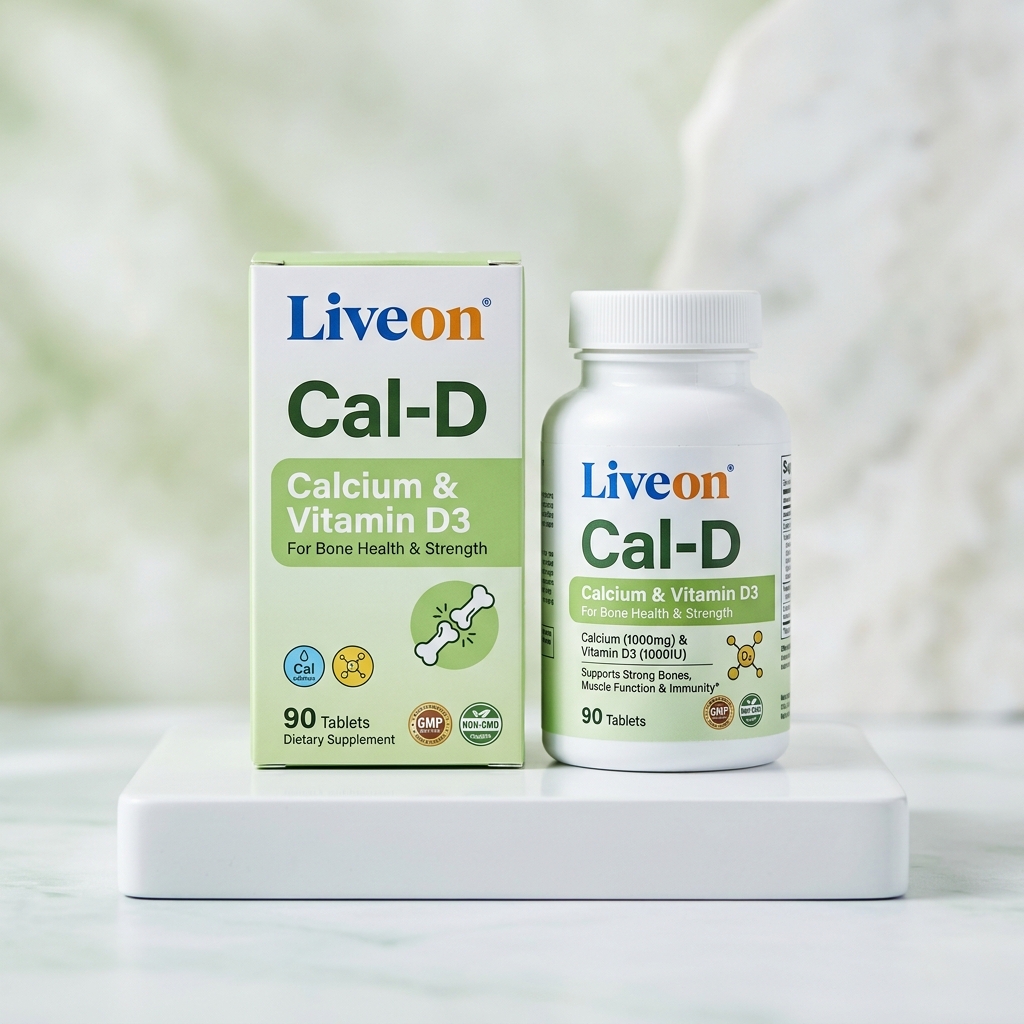 Liveon Cal-D (ক্যালসিয়াম ও ভিটামিন ডি৩)